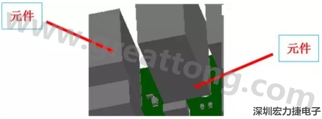 PCBA DFM問題實例2：元件距離太近，組裝干涉 