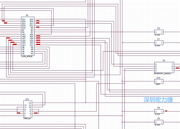 圖紙沒有層次的概念，不管電路有多復雜，只有一張平面圖。