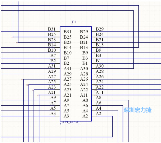雙擊 1.SchDoc，文件可以被正常打開，下圖是其中的一部分：