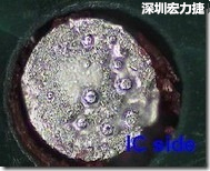 紅墨水染紅測試分析-IC面，判退，