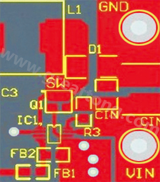 星節(jié)點(diǎn)連接地平面及兩個(gè)小電流接地連接(IC和分壓器)。