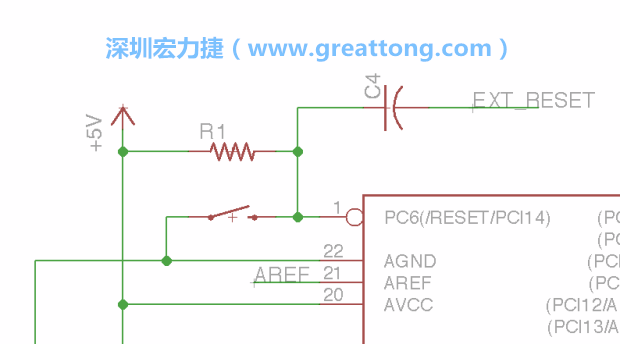 很多PCB設計者的設計不符合人體工學，他們使用很小的按鈕、不方便的元件配置和難以解讀的標簽，千萬不要變成這樣！這次我們的設計有一個大小合適的重置按鈕（reset button）和可以清楚辨認是否已經接上電源的LED指示燈。