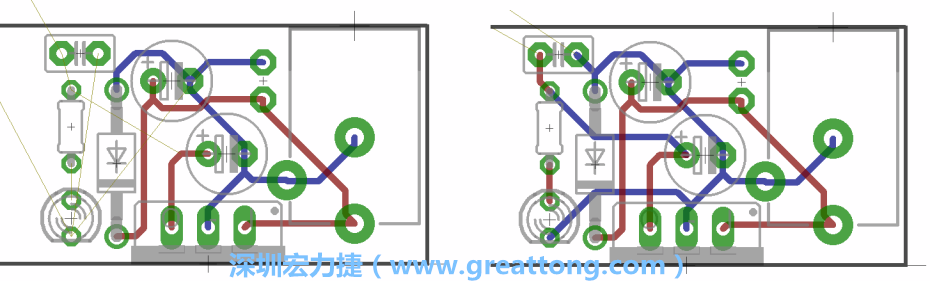 2.3. 下一步，進行布線并連接各個電源供應的連結(jié)點。