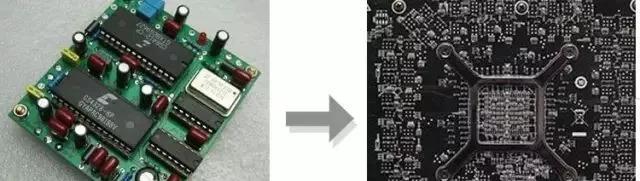PCBA元器件由大變小，由稀疏到密集的變化趨勢